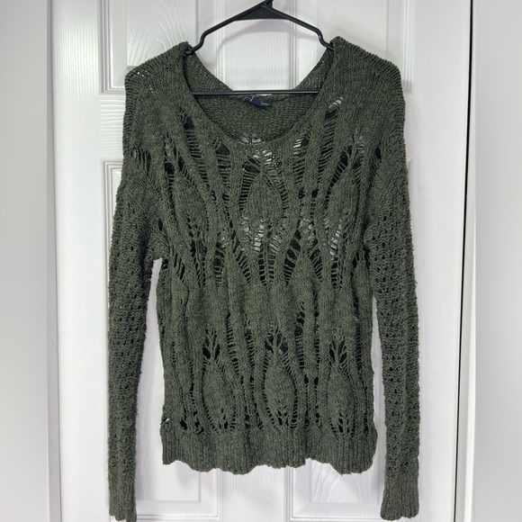 Pine green American Eagle knit sweater Small - Picture 1 of 3